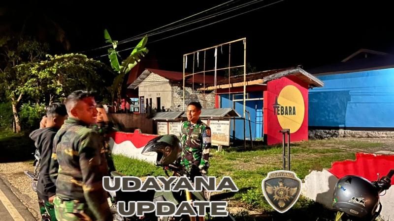Sinergi TNI dan Masyarakat, Babinsa Loli Patroli Malam di Kecamatan Loli