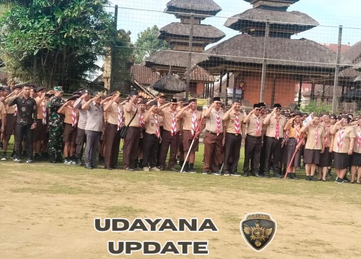 Babinsa Desa Sulahan Hadiri Pembukaan Lomba Tingkat III Pramuka Penggalang dan Jambore Cabang Bangli Tahun 2025