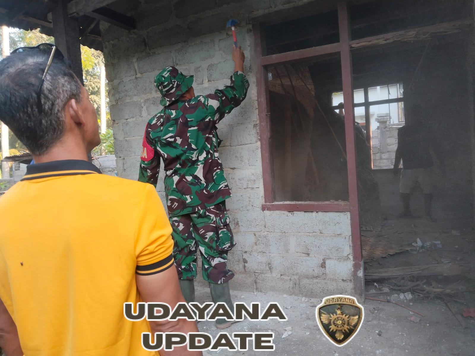 Kepedulian di Buleleng: Rumah Putu Artha Devan Guna Praweda Mulai Dibongkar Lewat Gotong Royong 25 Warga