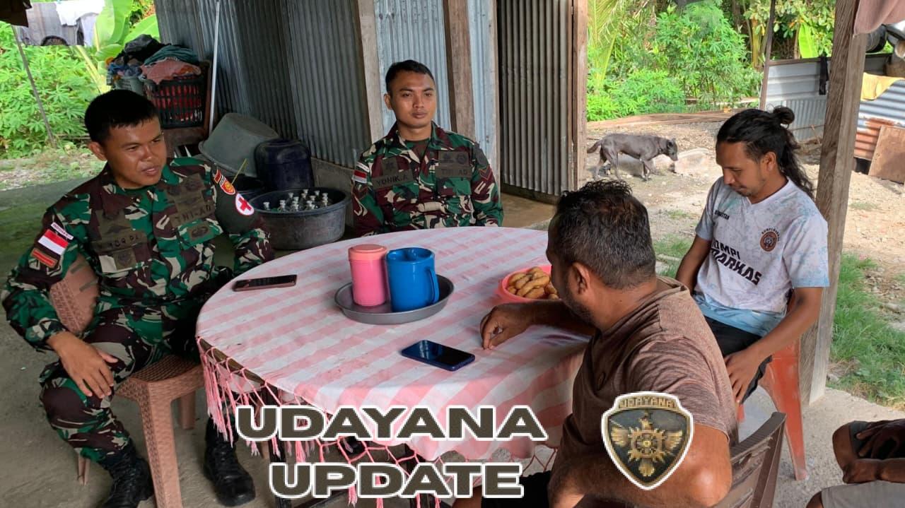 Satgas Yonarmed 12 Kostrad Gelar Anjangsana dan Layanan Kesehatan di Motaain