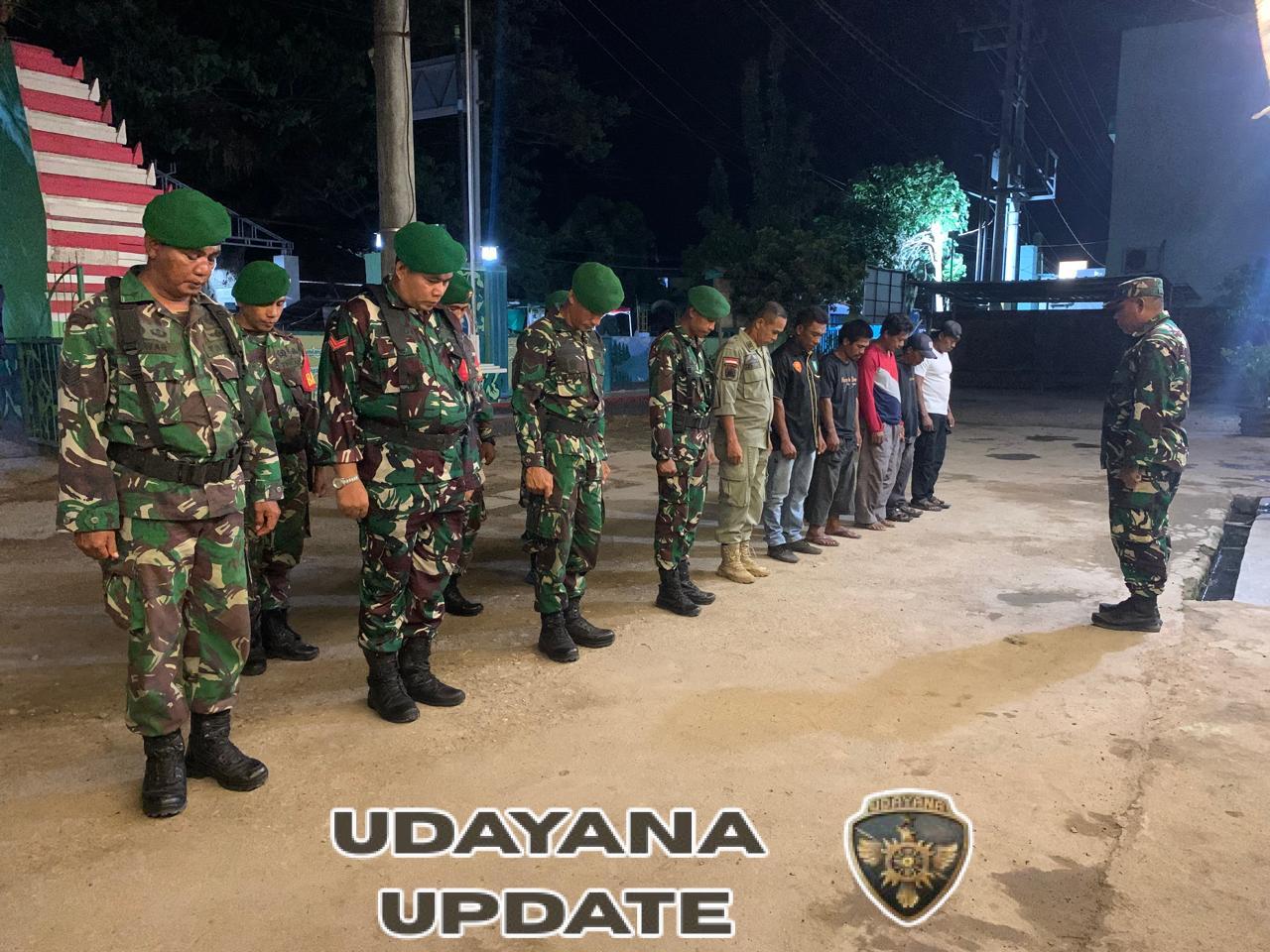 Kapten Iwan Pimpin Apel Pengecekan dan Patroli Siskamling di Koramil Woha