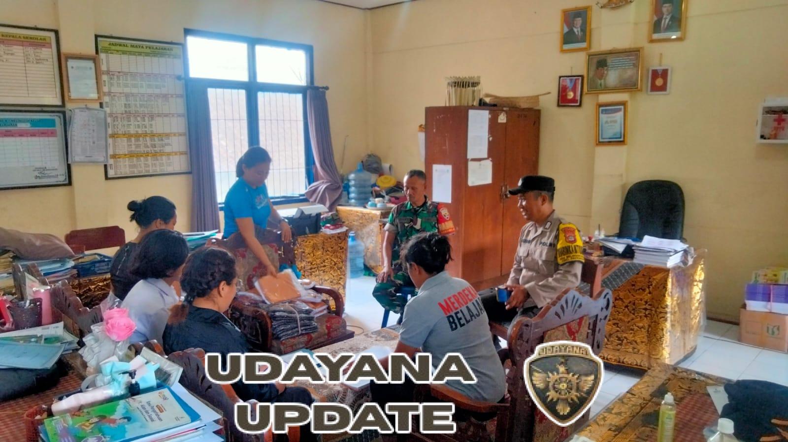 Babinsa Melinggih Kelod Dampingi Pendataan Siswa TK dan SD untuk Program MBG