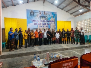 Babinsa Pos Aegela Hadiri Peresmian Gereja Paroki Santo Paulus Rasul Kotakeo