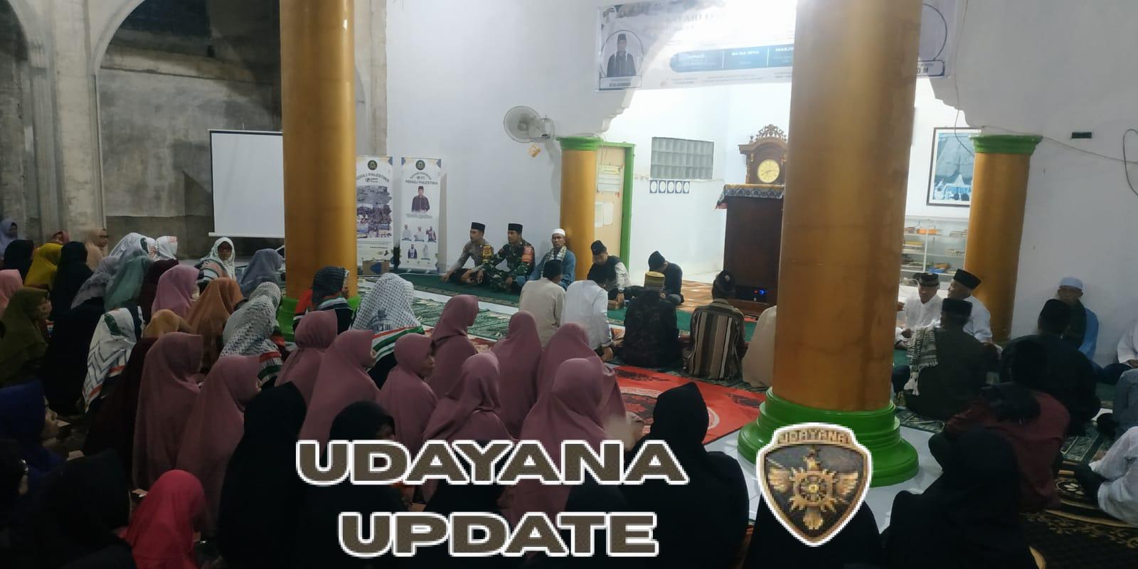 Babinsa Desa Bangkat Monteh Dampingi Warga dalam Safari Dakwah Peduli Palestina