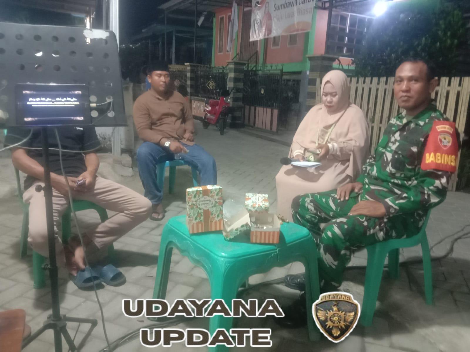 Babinsa Desa Air Suning Dorong Semangat Religius Warga Lewat Lomba Shalawatan