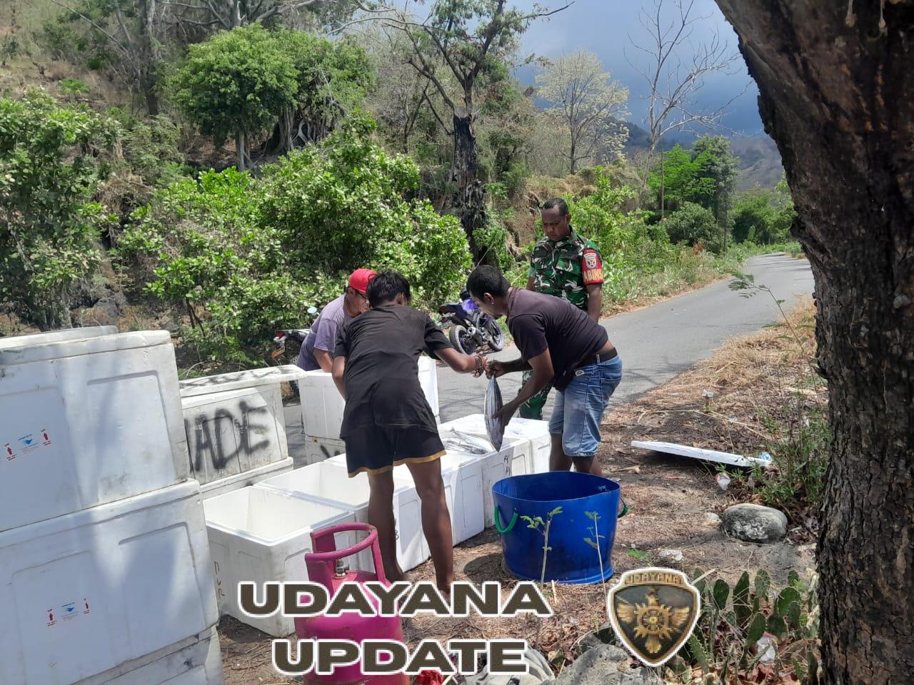 Babinsa Maurole Jalin Komsos dan Monitoring Wilayah di Desa Niopanda