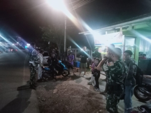 Berikan Rasa Aman Dan Nyaman Piket Kodim 1621 TTS Laksanakan Patroli Malam