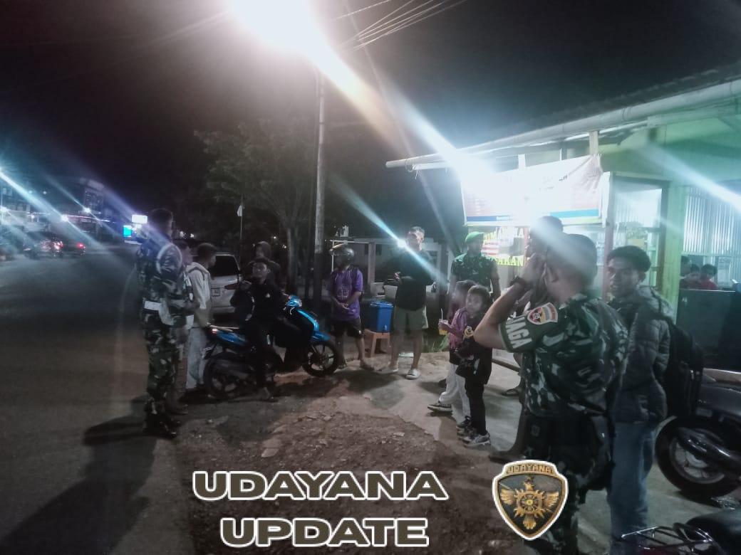 Berikan Rasa Aman Dan Nyaman Piket Kodim 1621 TTS Laksanakan Patroli Malam