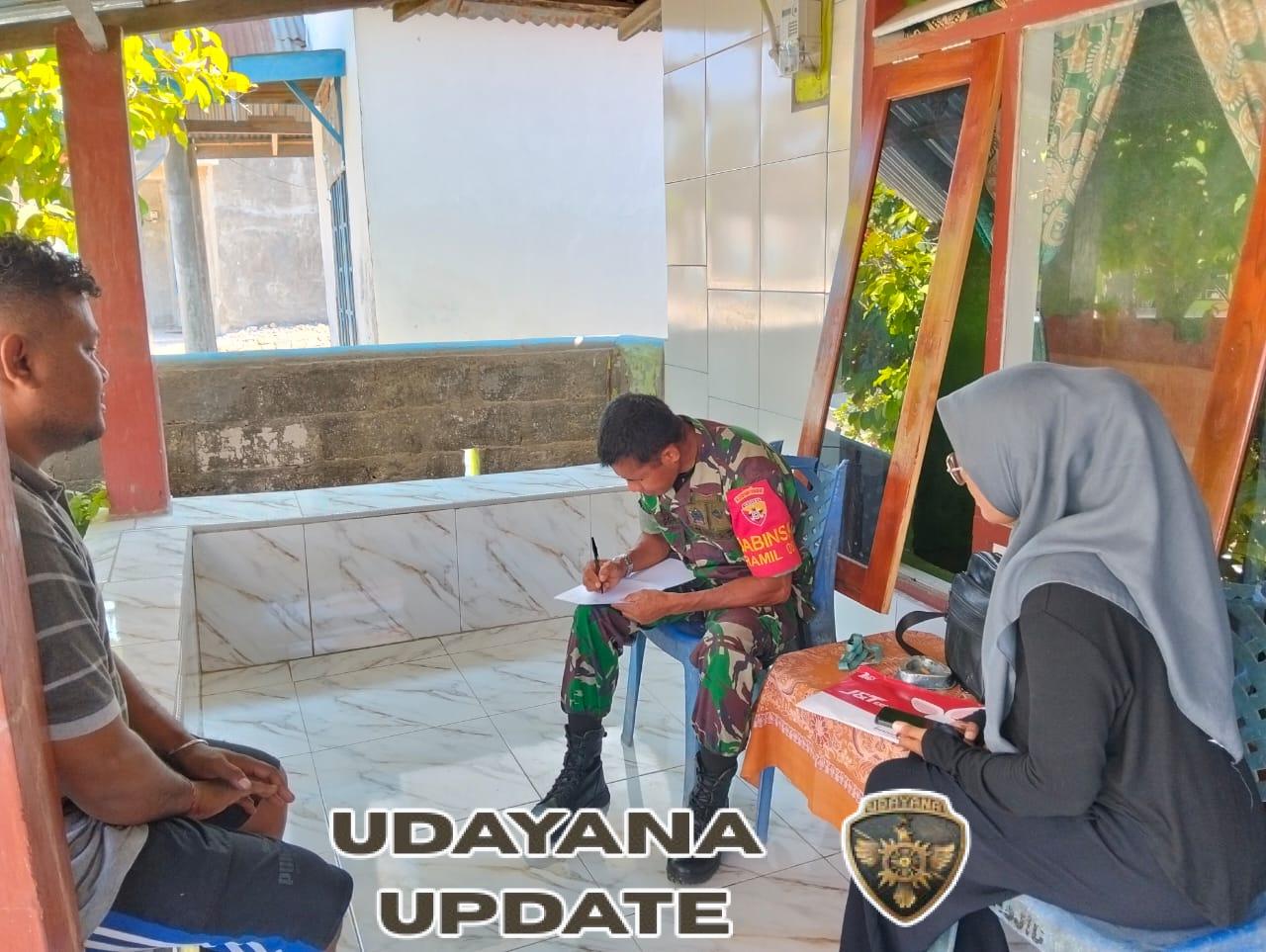 Babinsa Serma Yusuf Tungga Laksanakan Komsos dan Monitoring di Desa Oelua