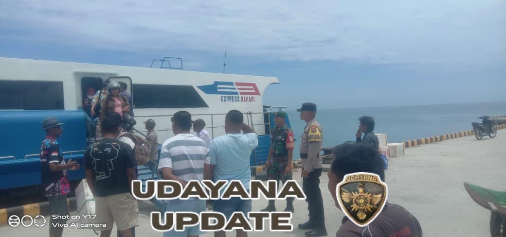 Koramil 1627-01/Baa Gelar Monitoring Kedatangan dan Keberangkatan Kapal Penumpang