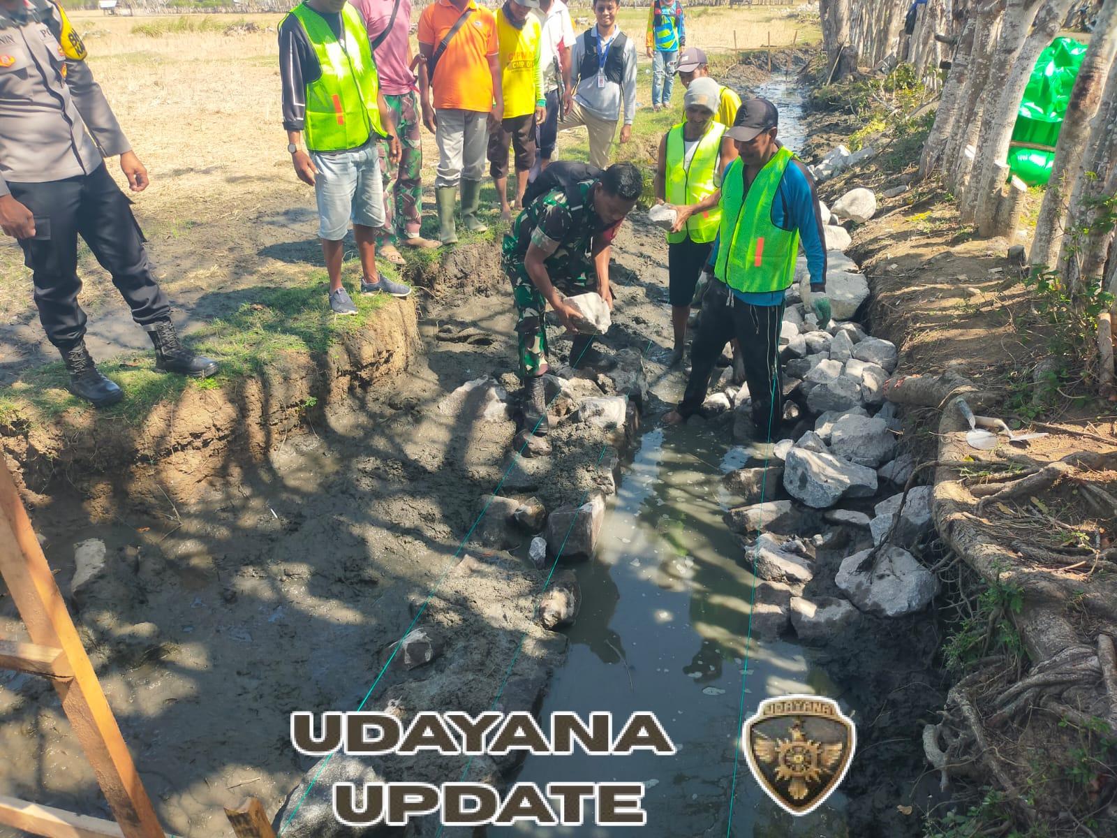 Babinsa Bersinergi dengan Warga Wujudkan Irigasi Swakelola