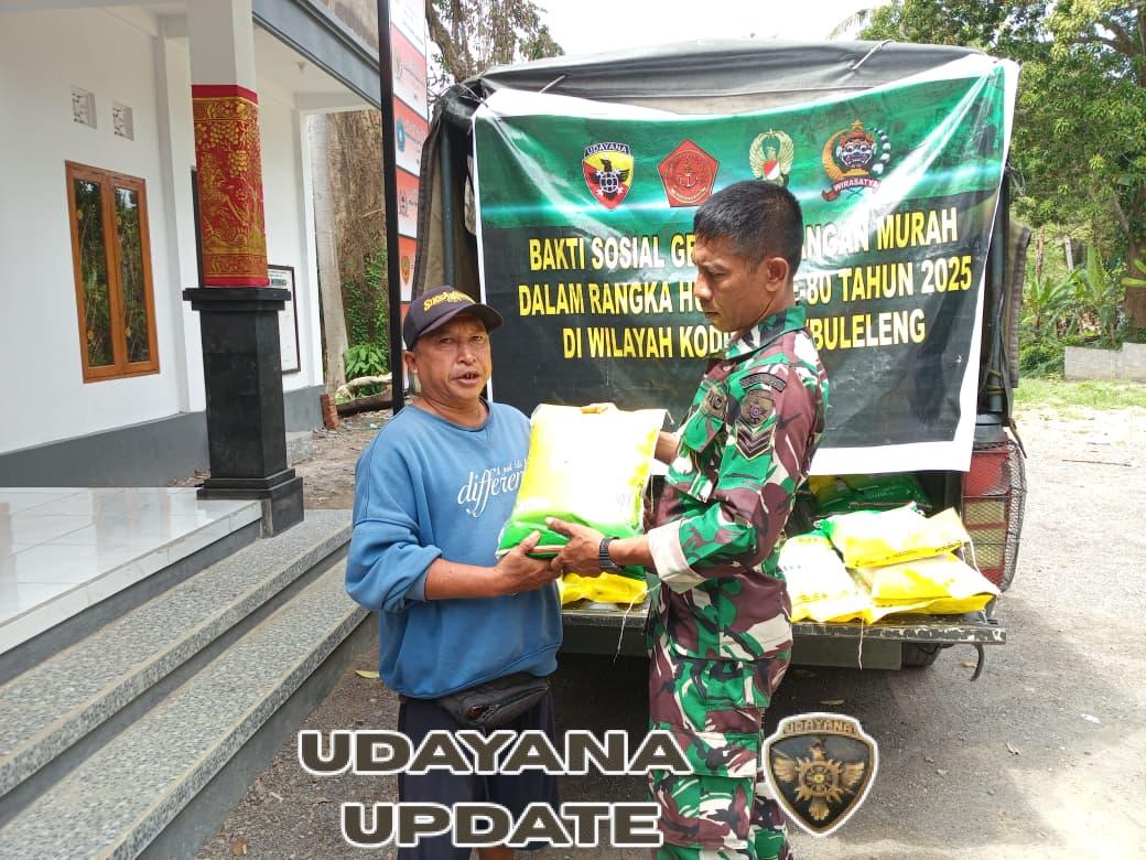 Bhakti Sosial TNI: 2 Ton Beras Disalurkan untuk Warga Desa Gunungsari