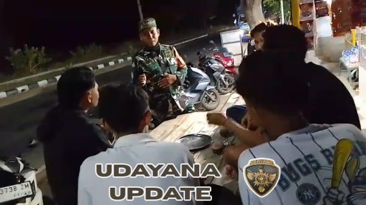 ‎Serka Saufi Tekankan Waspada Orang Asing Saat Patroli Malam di Pringgabaya