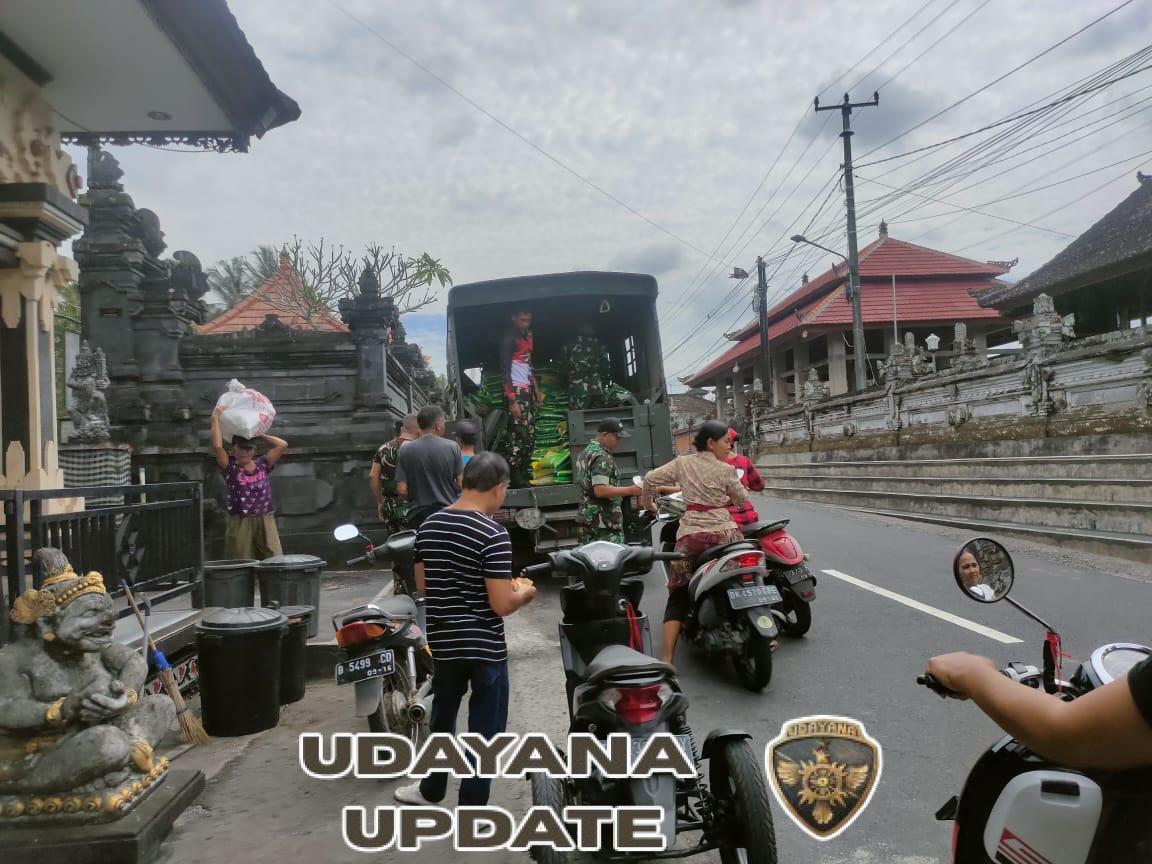 Gerakan Pangan Murah, Kodim Tabanan dan Bulog Salurkan Beras SPHP di Wilayah Kabupaten