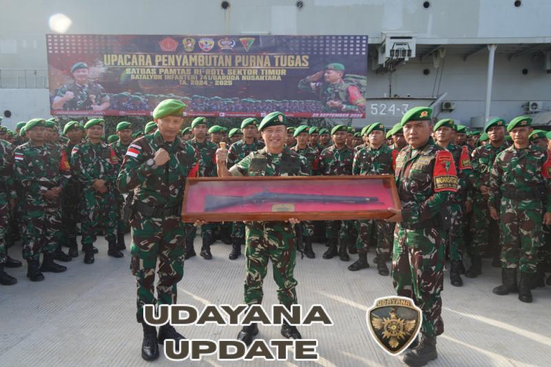 Yonif 741/GN Sambut Kembali Personel Satgas Pamtas RI–RDTL Usai Menyelesaikan Tugas 2024–2025