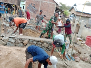 Gotong Royong Pembuatan Pondasi Rumah di Ntonggu Berjalan Lancar, Wujud Solidaritas Masyarakat