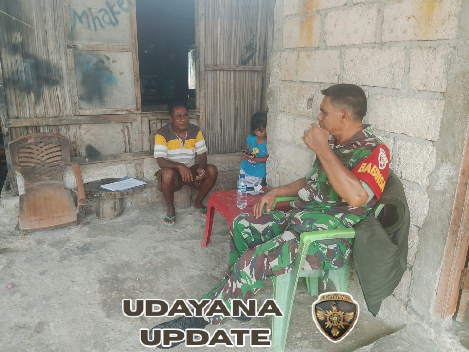 Komsos Babinsa Sertu Sefi Zeth Pandie Eratkan Silaturahmi