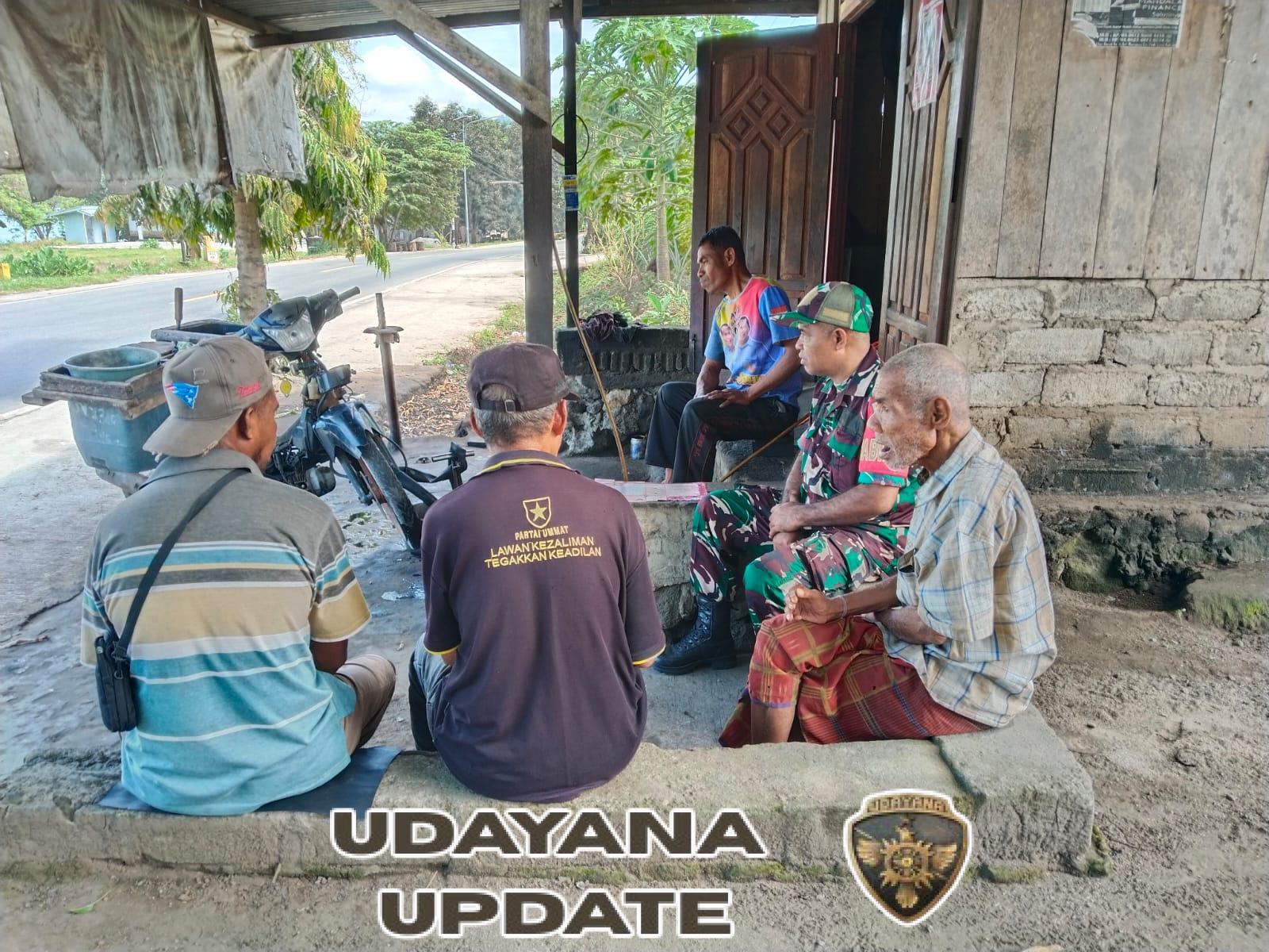 Babinsa Koramil 1602-01/Ende Gelar Komsos, Wujudkan Kamtibmas di Desa Raterua