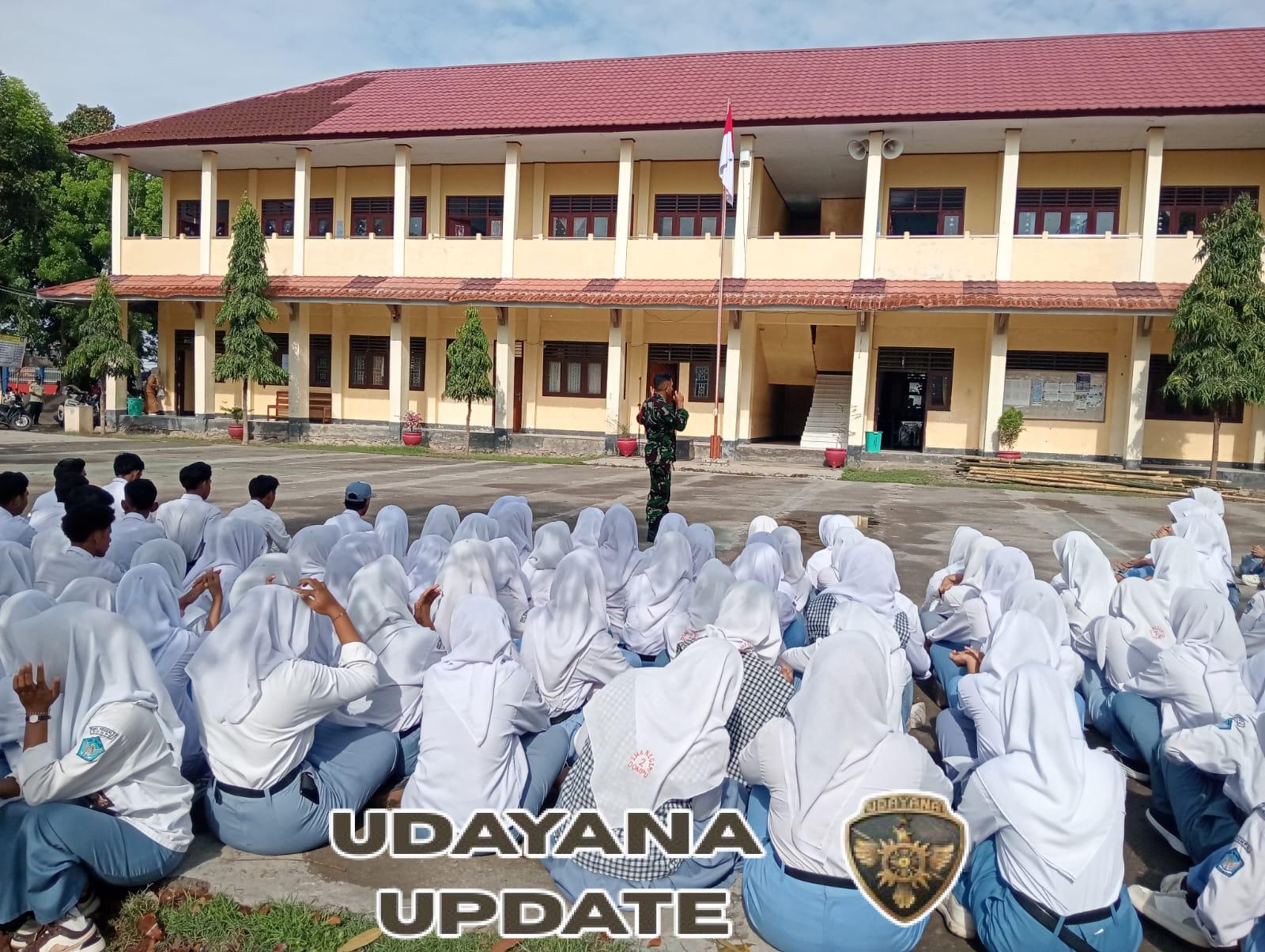 Peran Aktif Babinsa Koramil 01 Dompu Tanamkan Disiplin di Sekolah