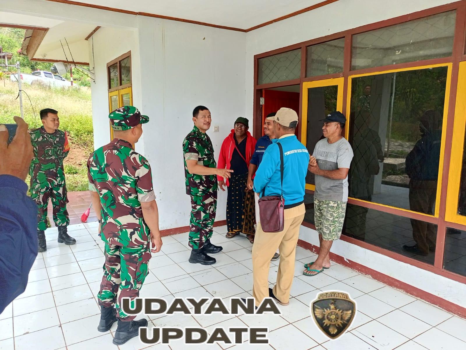 Komandan Kodim 1625/Ngada Dampingi Irdam IX/Udayana Tinjau Pos Pengamatan Gunung Ebulobo