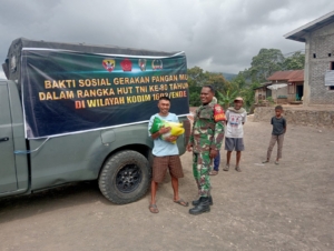 Kodim 1602/Ende Salurkan 125 Ton Beras Lewat Gerakan Pangan Murah