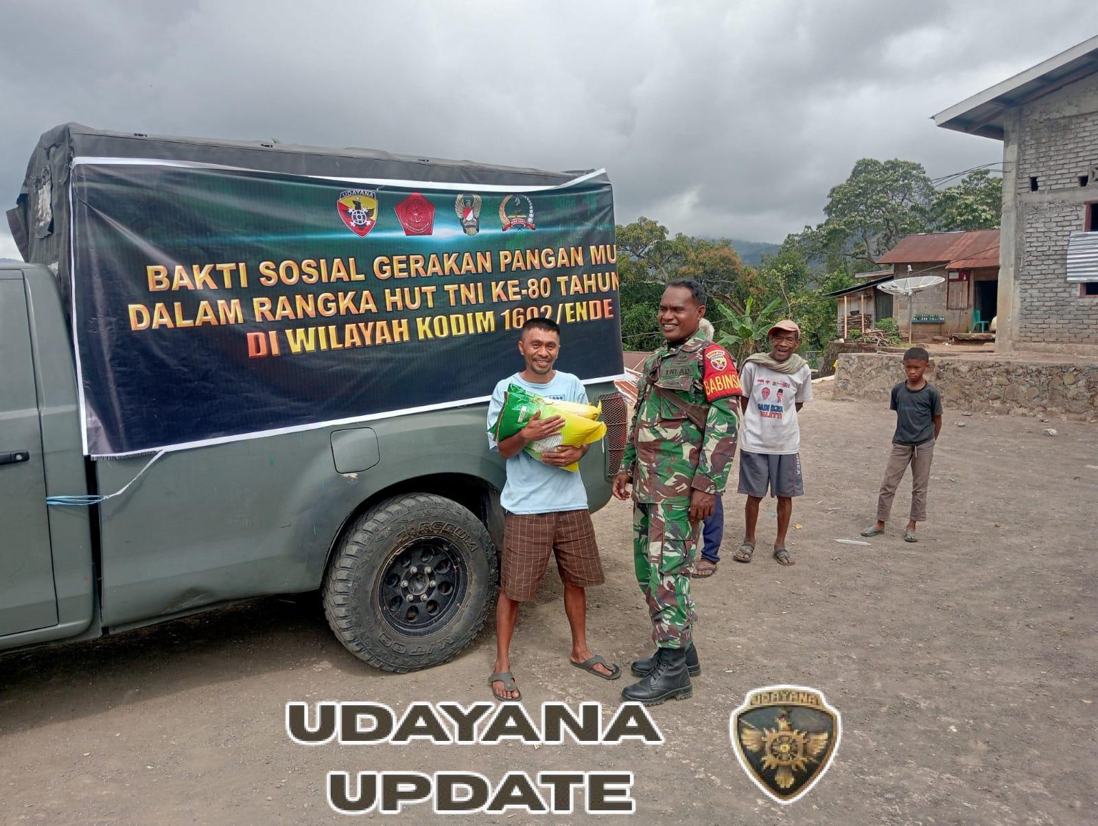 Kodim 1602/Ende Salurkan 125 Ton Beras Lewat Gerakan Pangan Murah