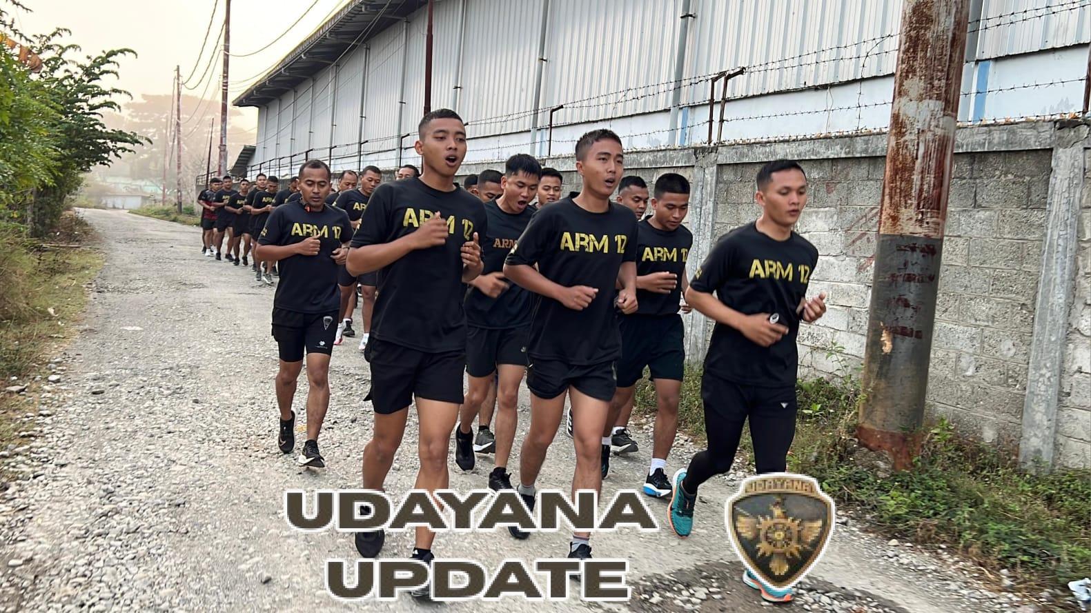 Prajurit Yonarmed 12 Kostrad Tingkatkan Stamina Lewat Lari Pagi 5 Kilometer