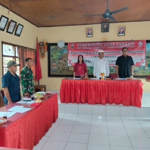 Babinsa Desa Yangapi Hadiri Musrenbangdes 2025, Dukung Arah Pembangunan Desa