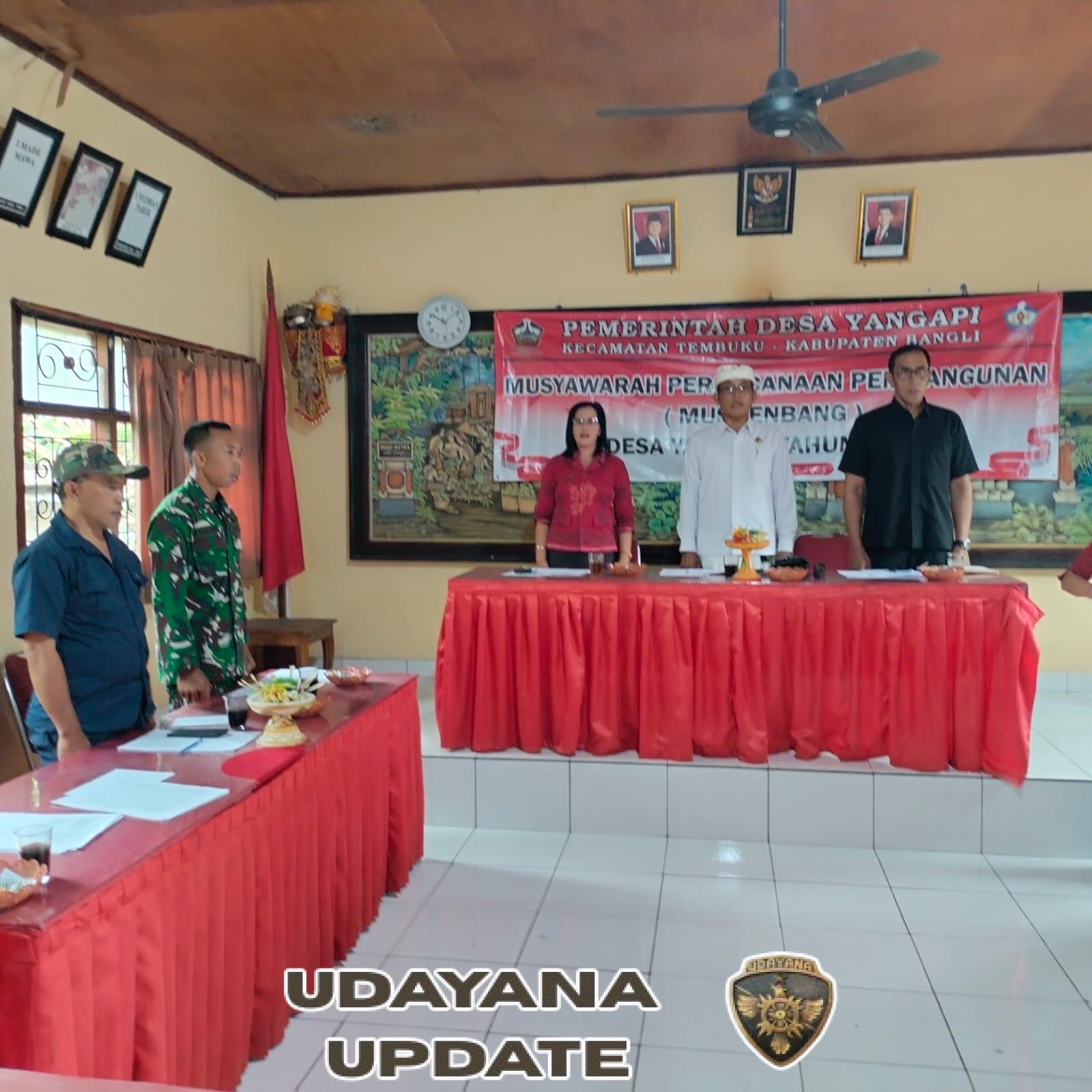 Babinsa Desa Yangapi Hadiri Musrenbangdes 2025, Dukung Arah Pembangunan Desa