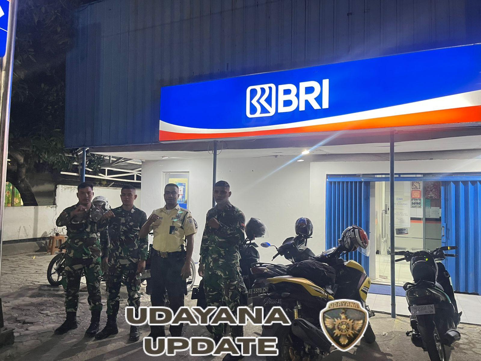 Cegah Gangguan Kamtibmas, Kodim 1601 Laksanakan Patroli Malam di BANK BRI dan NTT