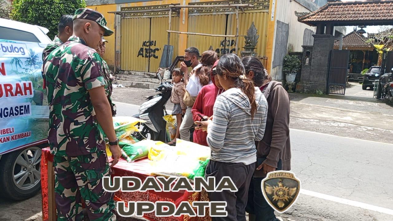 Jelang HUT TNI ke-80, Koramil jajaran Kodim 1623/Karangasem gelar penjualan beras SPHP.