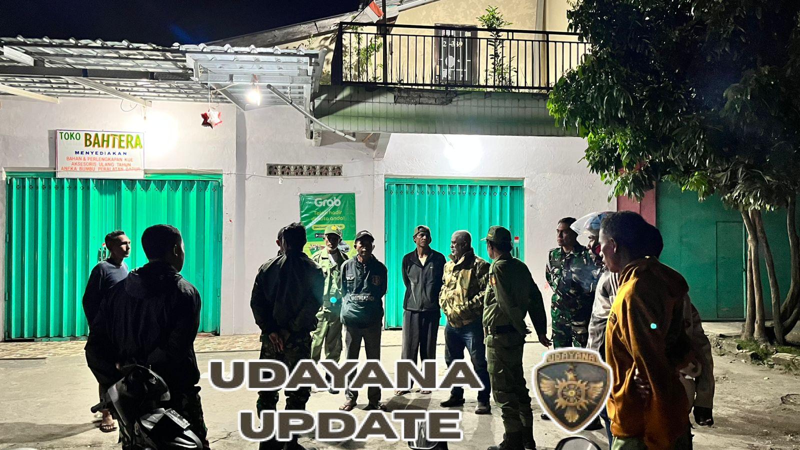 Sinergi TNI dan Aparat Kelurahan Eweta Jaga Kamtibmas Lewat Patroli