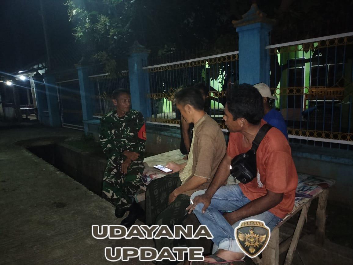 Wujudkan Desa Kondusif, Babinsa Serentak Laksanakan Ronda Malam di Empat Kecamatan