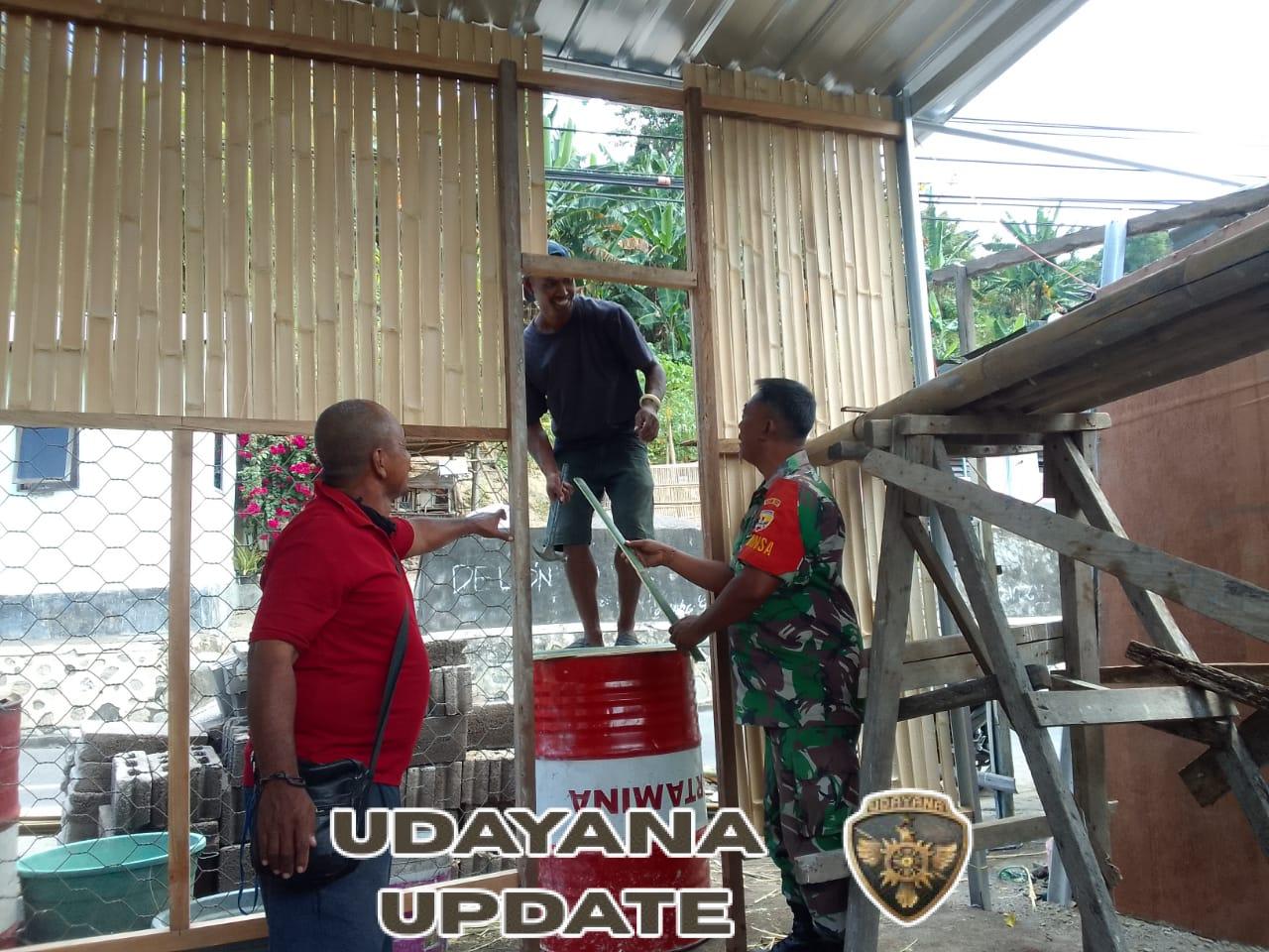 Karya Bakti dan Pamwil, Babinsa Koramil 1602-01/Ende Wujudkan Kehadiran TNI di Tengah Masyarakat