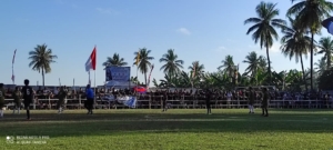 Wujud Dukungan TNI pada Pembinaan Generasi Muda, Babinsa Koramil Wolowaru Hadiri Turnamen Sepak Bola U-13