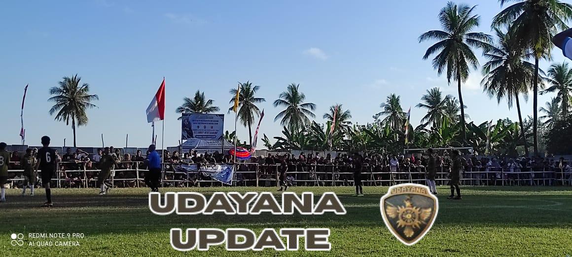 Wujud Dukungan TNI pada Pembinaan Generasi Muda, Babinsa Koramil Wolowaru Hadiri Turnamen Sepak Bola U-13