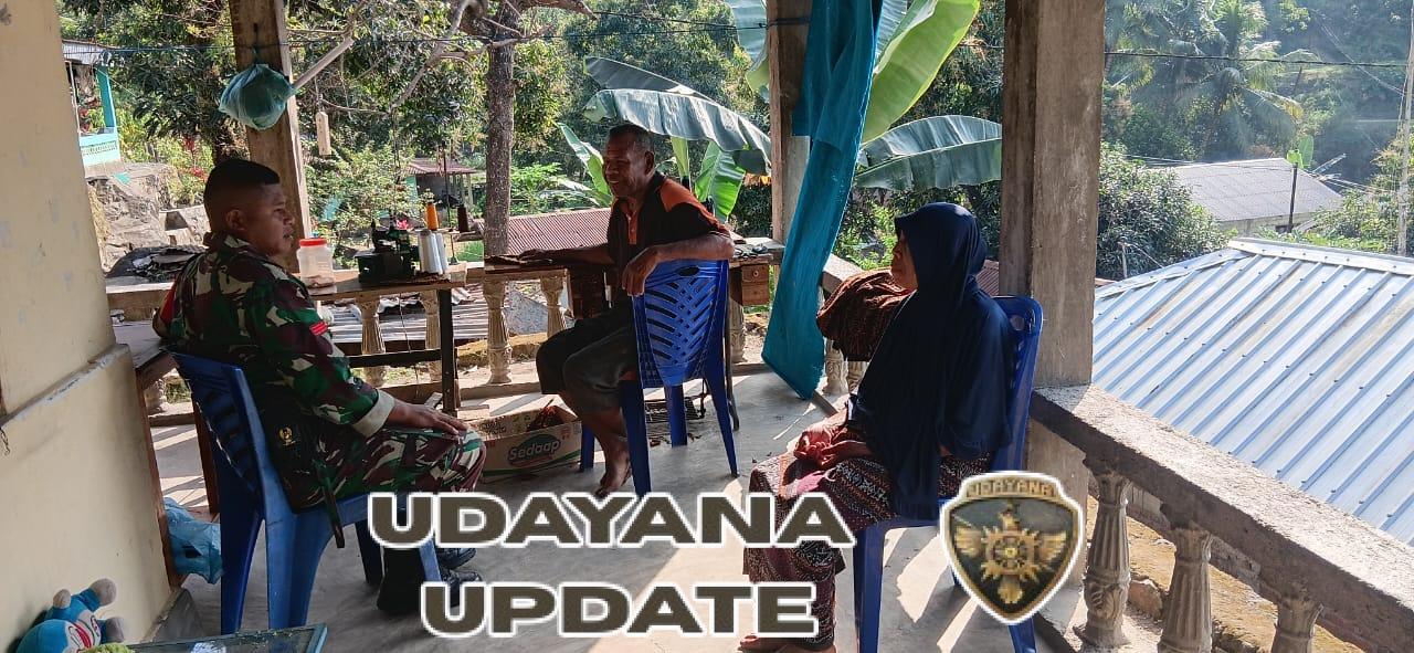 Babinsa Wolowaru Aktif Lakukan Monitoring dan Komsos di Desa Pora