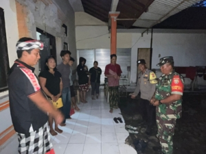 Sinergi Babinsa, Bhabinkamtibmas dan Pecalang Wujudkan Kamtibmas di Tegallalang