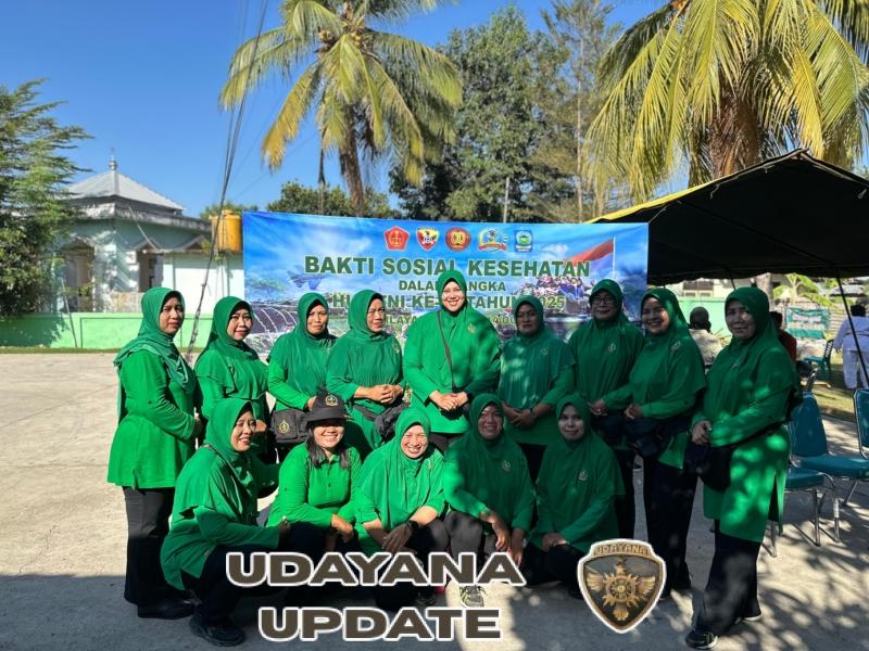 Semarak HUT TNI ke-80, Kodim /Dompu Gelar Pengobatan Gratis di Halaman Koramil