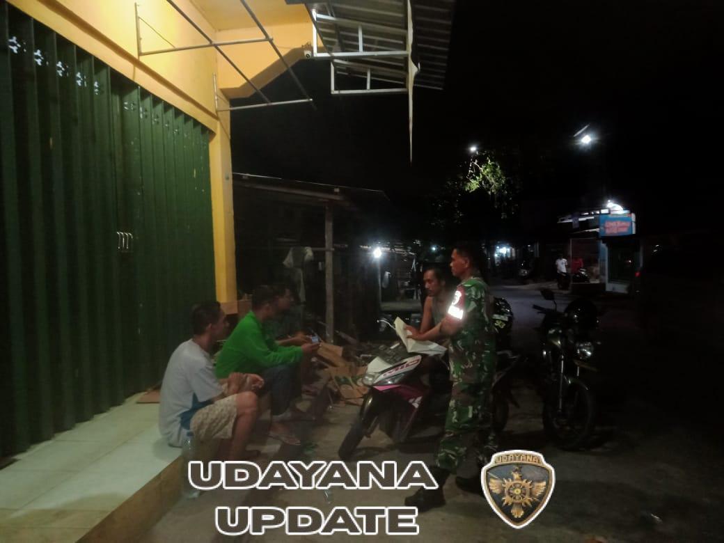 Babinsa Serma Amiruddin Himbau Warga Tingkatkan Kewaspadaan