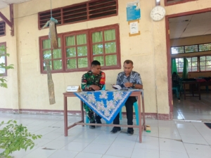 Babinsa Kodim 1602/Ende Jalin Sinergi dengan Dunia Pendidikan Lewat Puldatater di SDK Ngessadetu