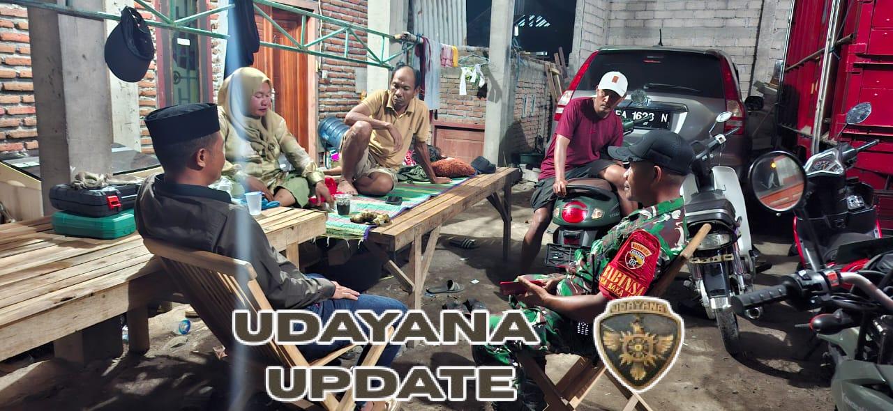 Babinsa Ajak Warga Bakajaya Waspada Pencurian Lewat Ronda Malam