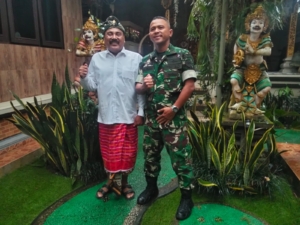 Kunker Dandim 1616/Gianyar: Pengawasan Infrastruktur Air Bersih dan Silaturahmi Kebangsaan