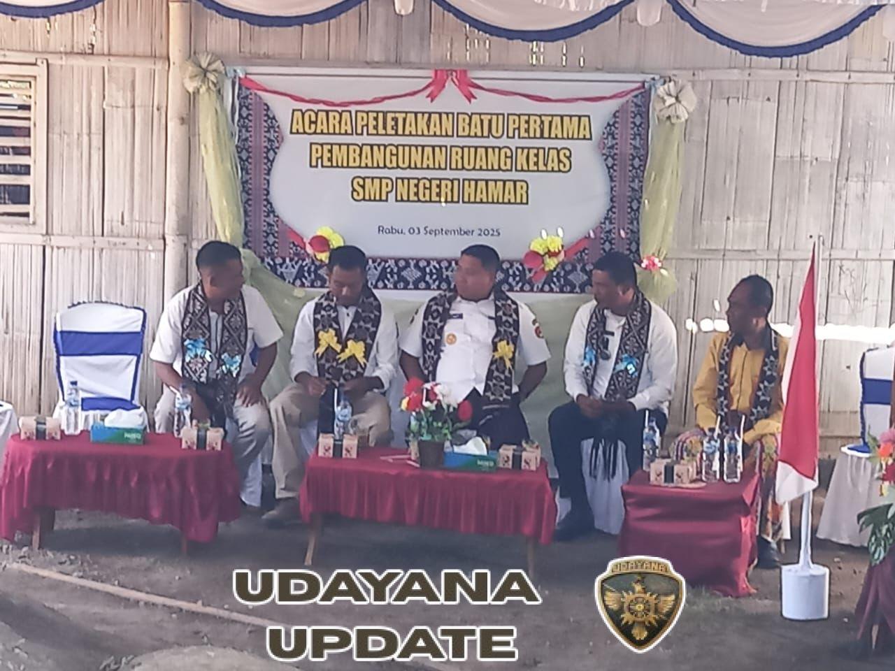 Peletakan Batu Pertama Revitalisasi SMP Negeri Hamar Doreng