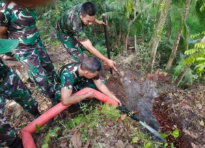 Kolaborasi TNI, Desa, dan Warga Sukses Buka Jalan Baru