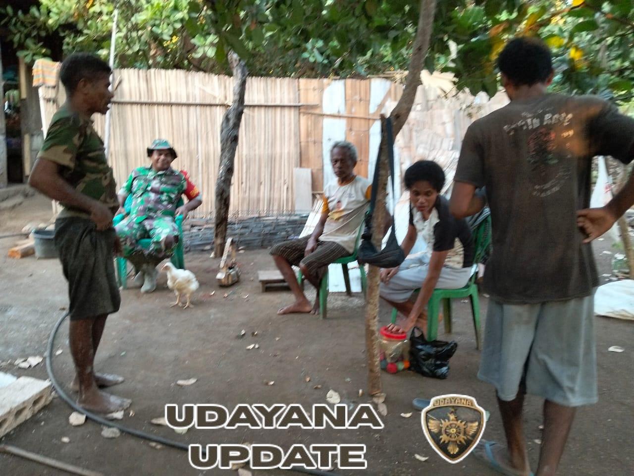 Wujud Kepedulian Babinsa Manubelon Ingatkan Bahaya Kebakaran