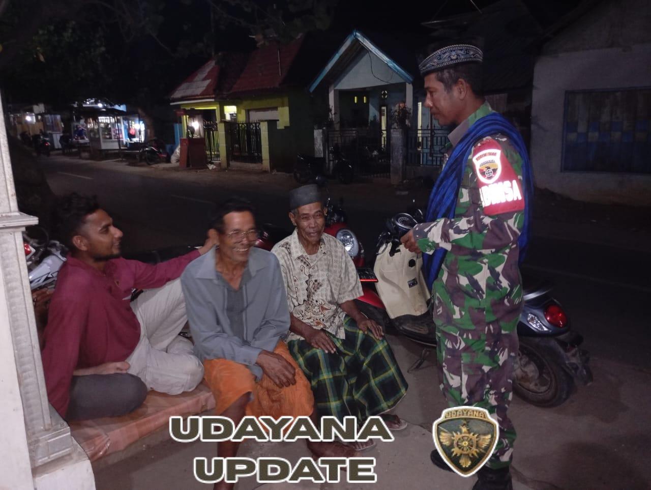 Edukasi Keamanan Humanis Jadi Fokus Patroli Siskamling Personil TNI