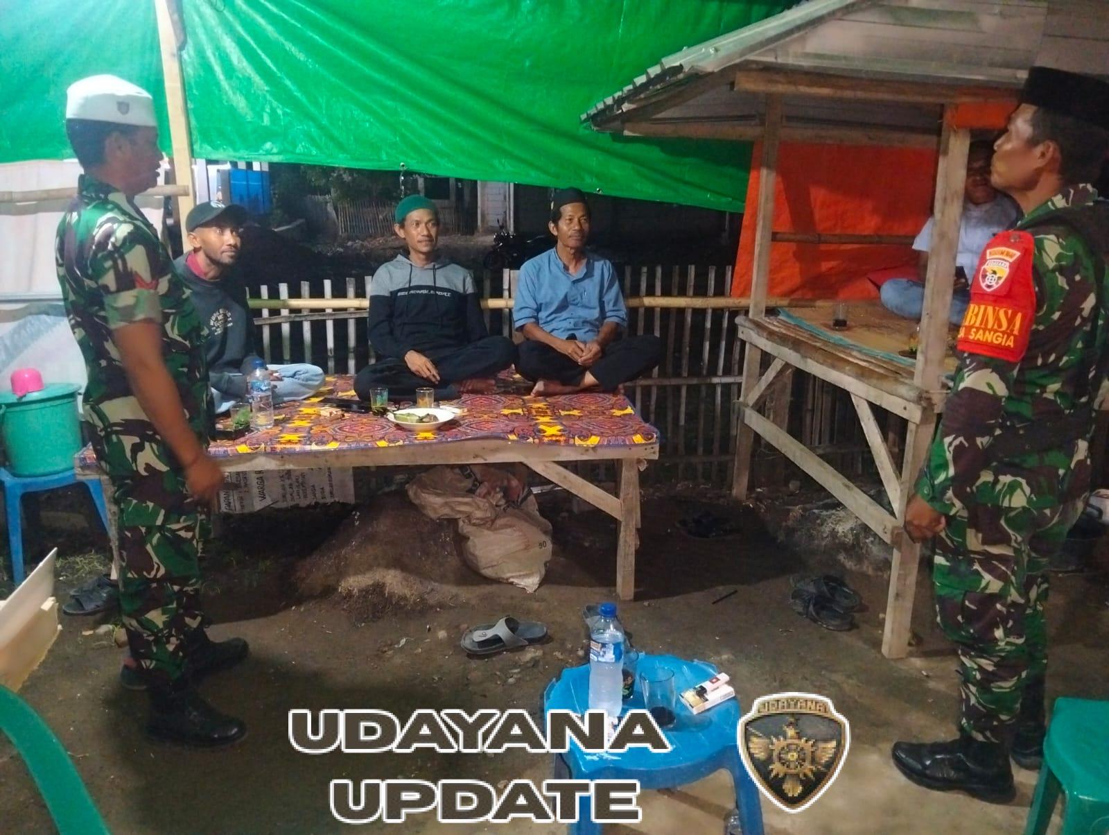 Sinergi TNI, Aparat Desa, dan Warga Dalam Patroli Malam di Kecamatan Lambu