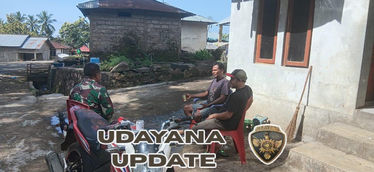 Kodim 1602/Ende Perkuat Kamtibmas Lewat Kegiatan Babinsa di Desa Binaan