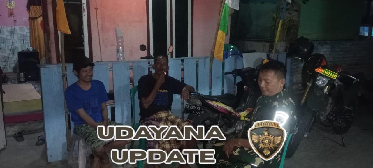 Patroli Malam Koramil 1628-03/Seteluk Wujudkan Lingkungan Aman dan Kondusif